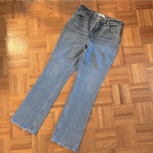 Abercrombie & Fitch 70s Vintage Ultra High Rise Flare Blue Jeans Size 10R/30